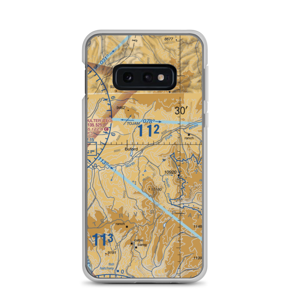 Flying Dog Ranch Airstrip (41CO) VFR Sectional Samsung Case Samsung Galaxy S10e model shown