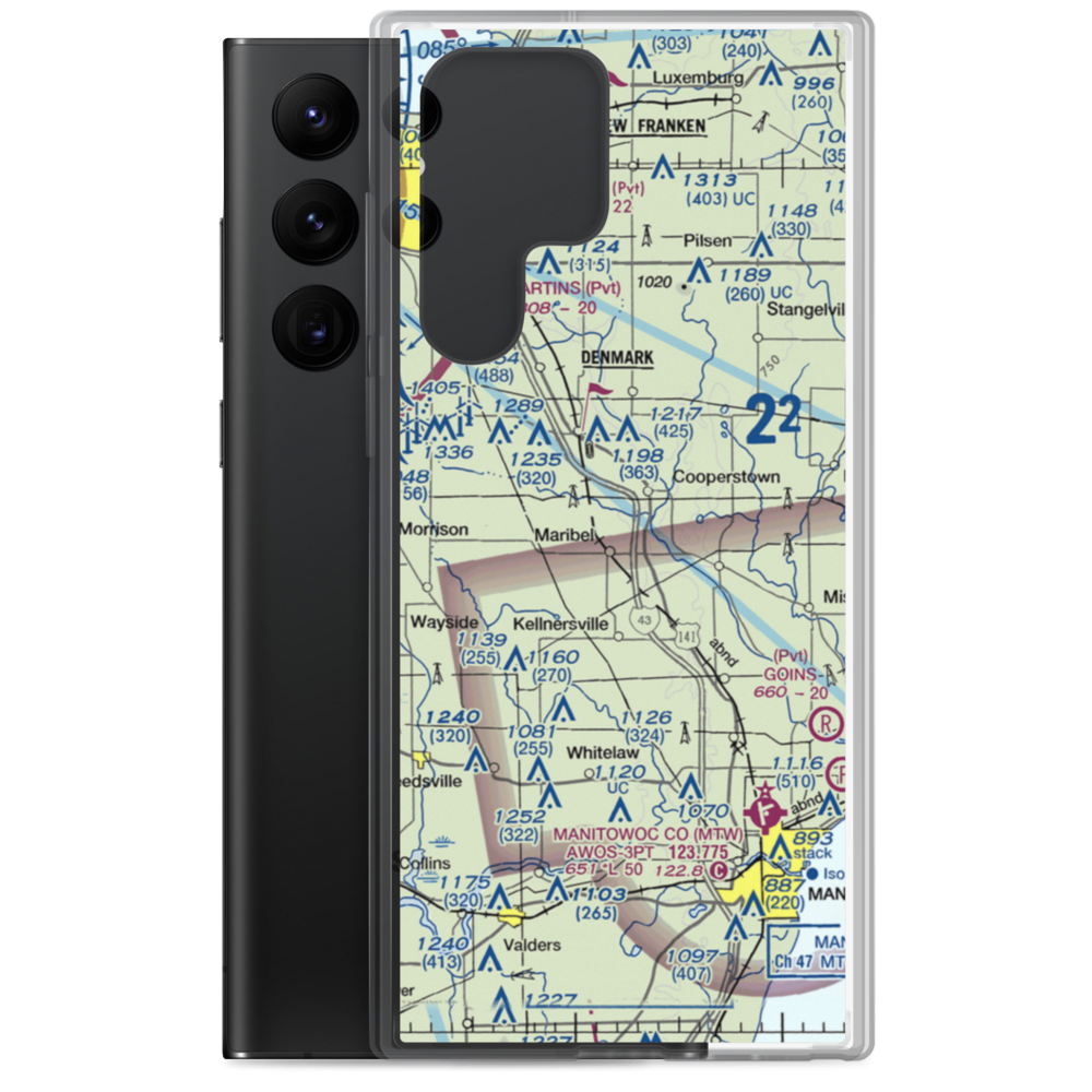 Flying Dollar Ranch Airport (9WI2) VFR Sectional Samsung Case Samsung Galaxy S22 Ultra model shown