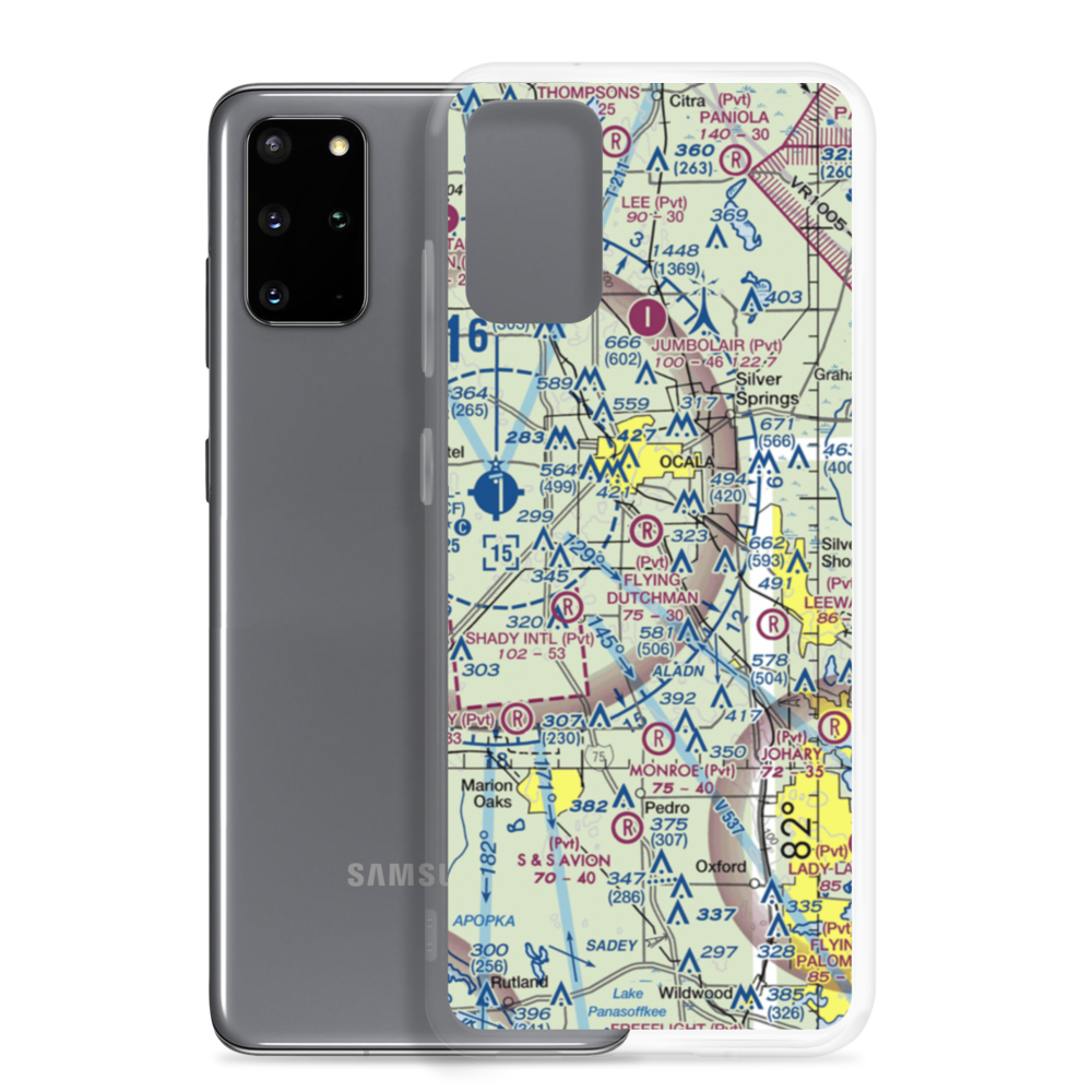 Flying Dutchman Ranch Airport (FD29) VFR Sectional Samsung Case Samsung Galaxy S20 Plus model shown