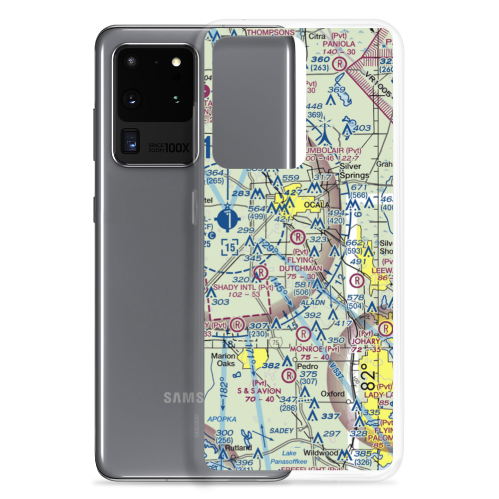 Flying Dutchman Ranch Airport (FD29) VFR Sectional Samsung Case Samsung Galaxy S20 Ultra model shown