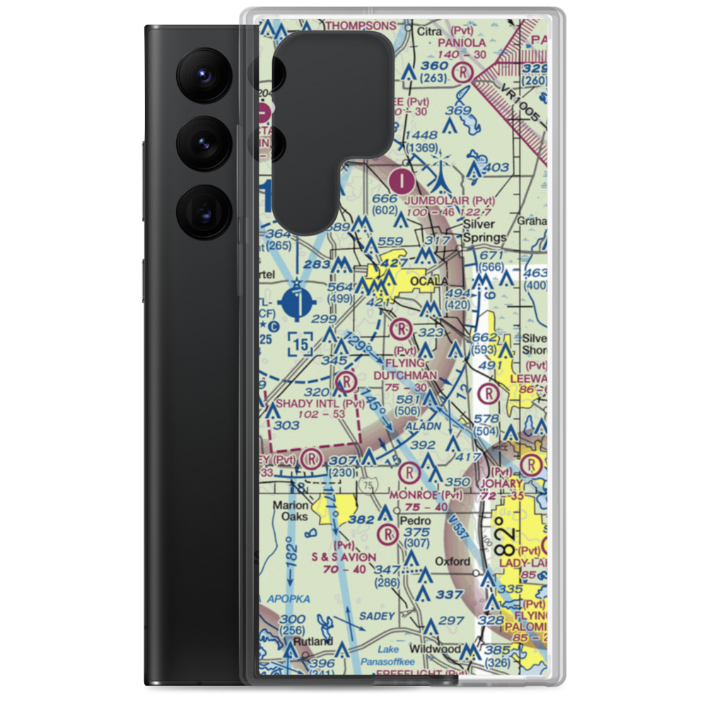 Flying Dutchman Ranch Airport (FD29) VFR Sectional Samsung Case Samsung Galaxy S22 Ultra model shown
