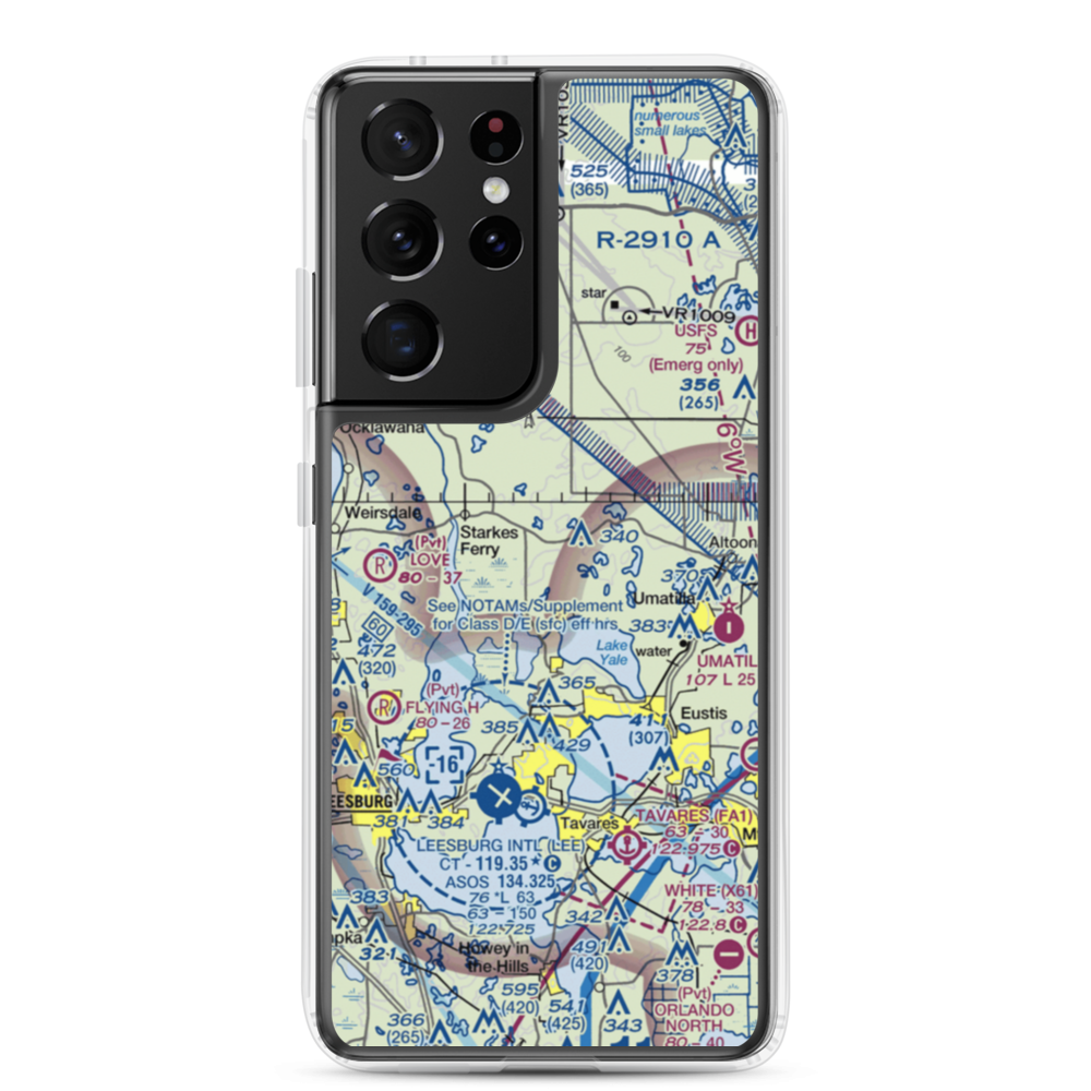 Flying Exotics Airport (47FL) VFR Sectional Samsung Case Samsung Galaxy S21 Ultra model shown
