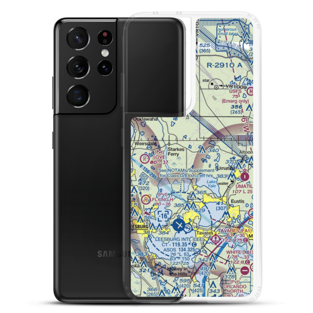 Flying Exotics Airport (47FL) VFR Sectional Samsung Case Samsung Galaxy S21 Ultra model shown
