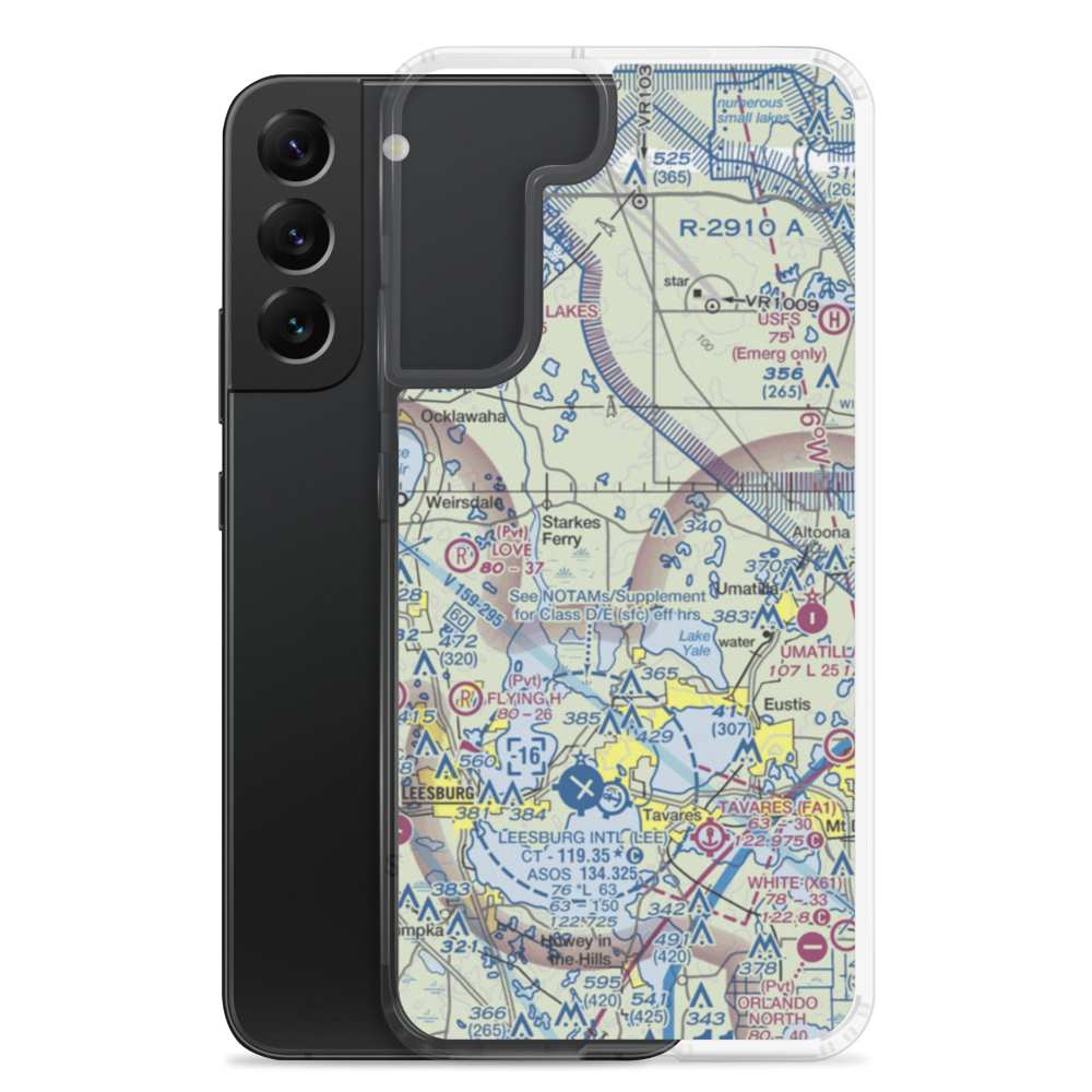 Flying Exotics Airport (47FL) VFR Sectional Samsung Case Samsung Galaxy S22 Plus model shown