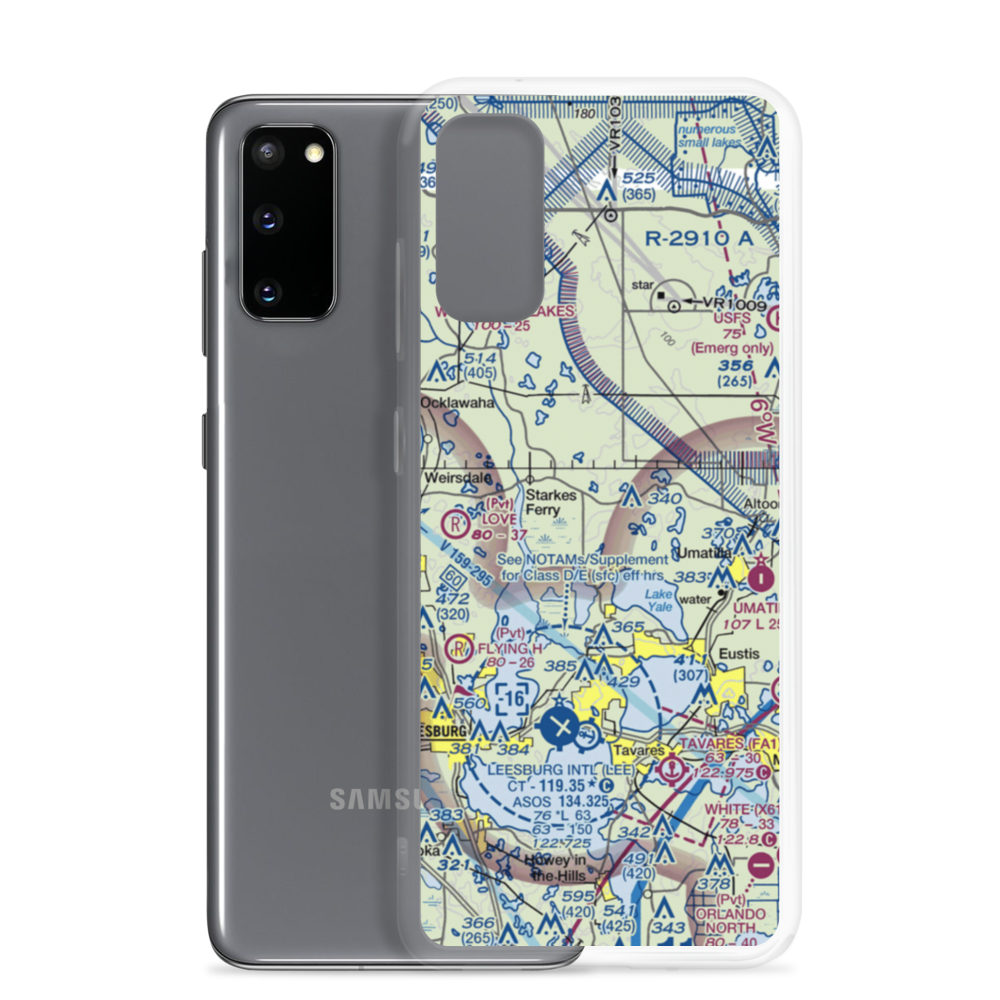 Flying Exotics Airport (47FL) VFR Sectional Samsung Case Samsung Galaxy S20 model shown