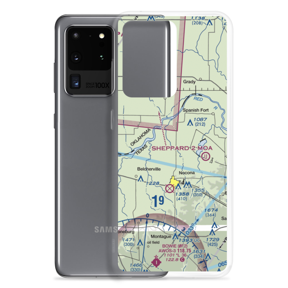Flying F Airport (US-0232) VFR Sectional Samsung Case Samsung Galaxy S20 Ultra model shown
