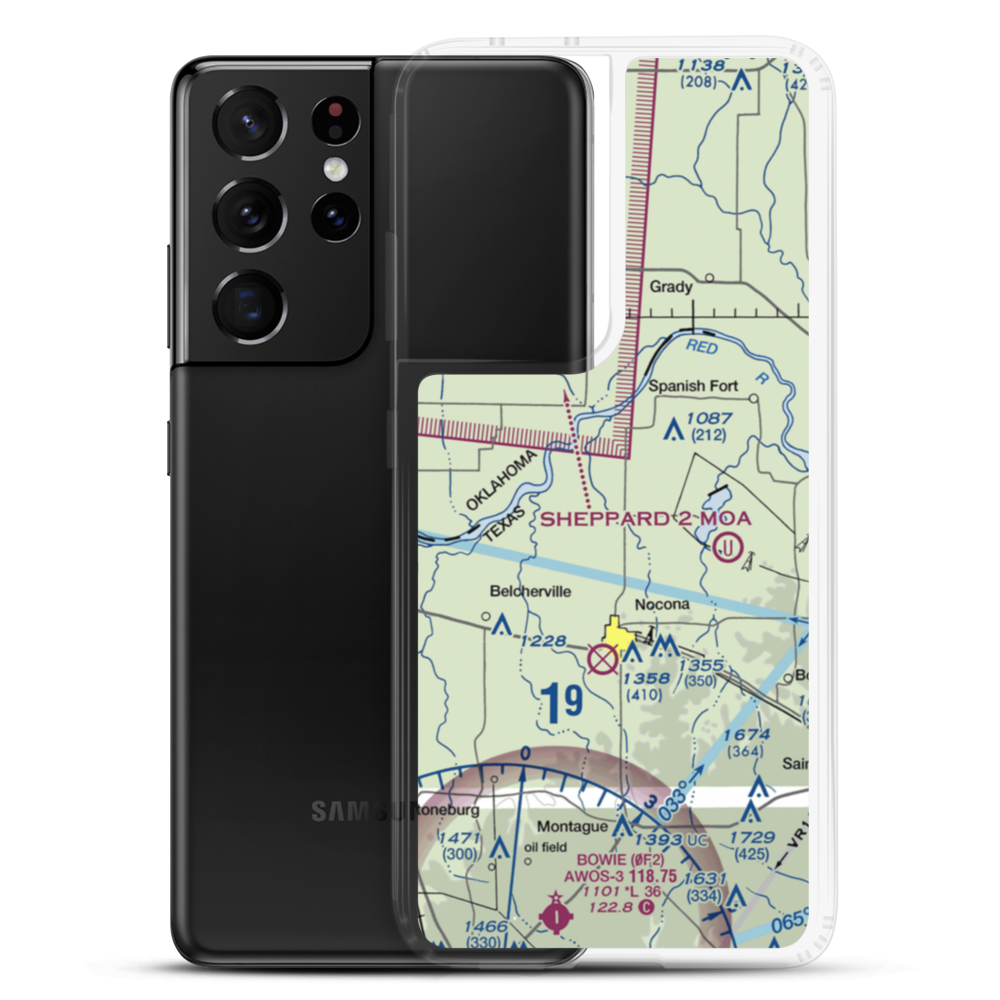 Flying F Airport (US-0232) VFR Sectional Samsung Case Samsung Galaxy S21 Ultra model shown