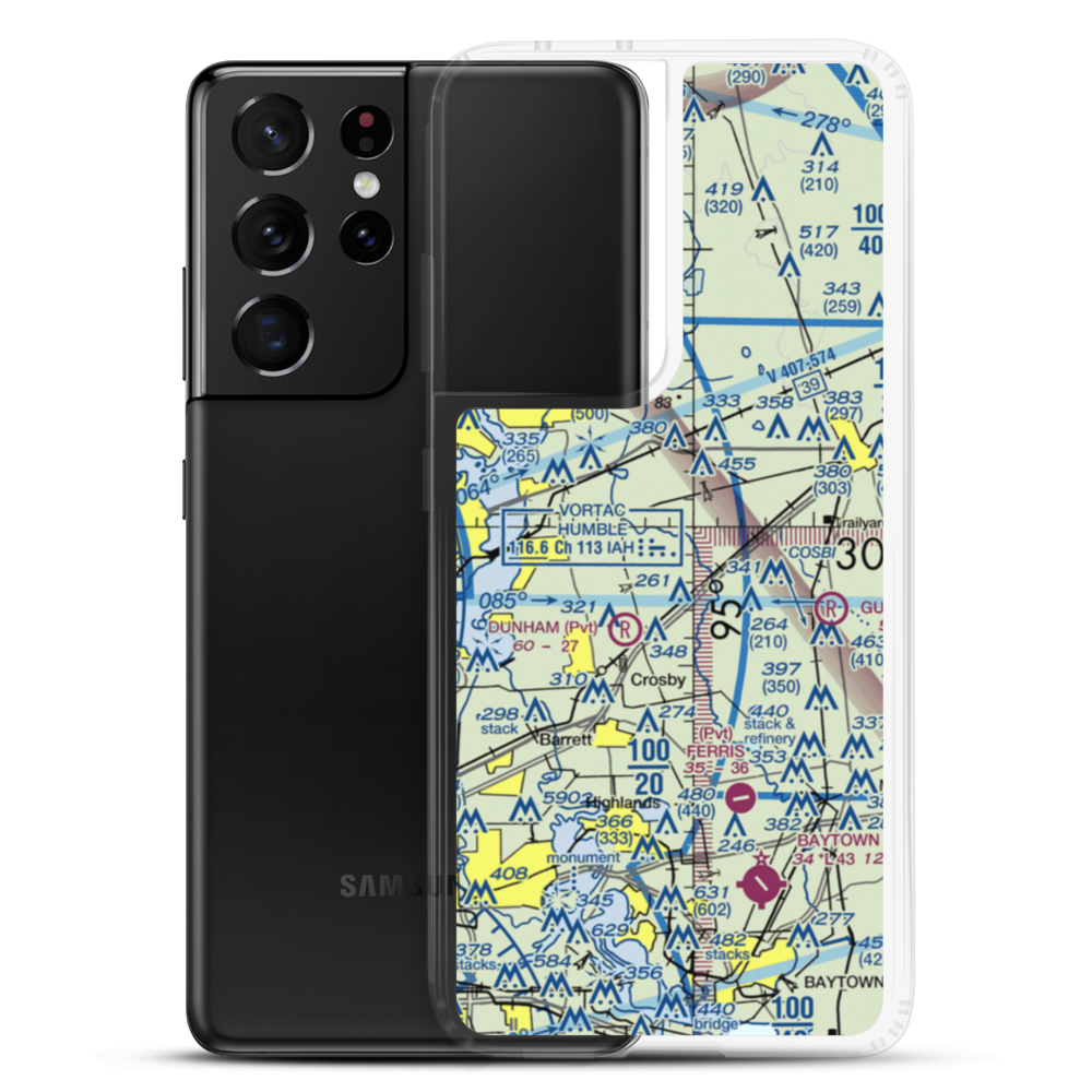 Flying F Ranch Airport (1TE2) VFR Sectional Samsung Case Samsung Galaxy S21 Ultra model shown