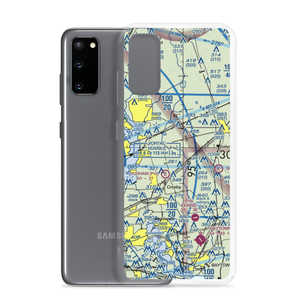 Flying F Ranch Airport (1TE2) VFR Sectional Samsung Case Samsung Galaxy S20 model shown