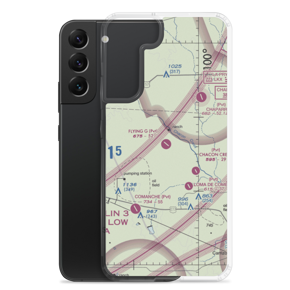 Flying G Airport (TA34) VFR Sectional Samsung Case Samsung Galaxy S22 Plus model shown