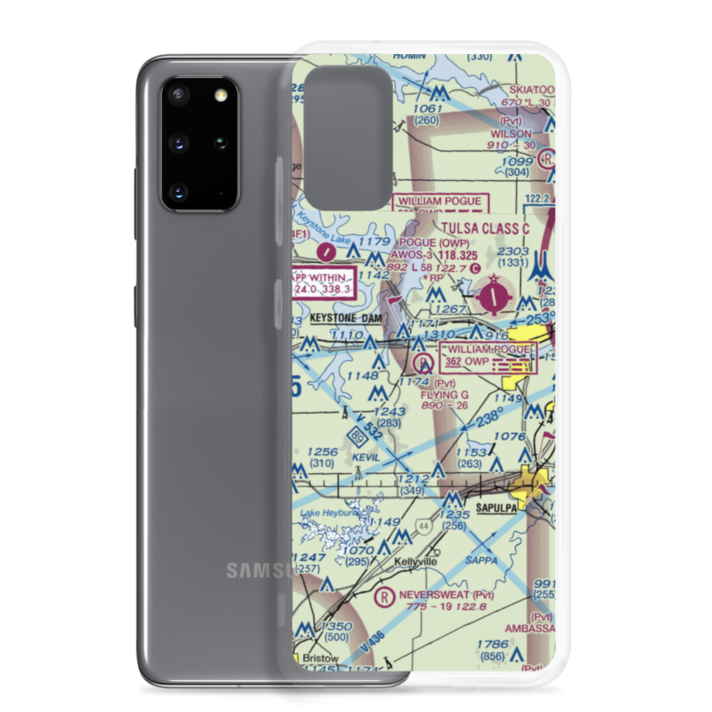Flying G Ranch Airport (3OK8) VFR Sectional Samsung Case Samsung Galaxy S20 Plus model shown