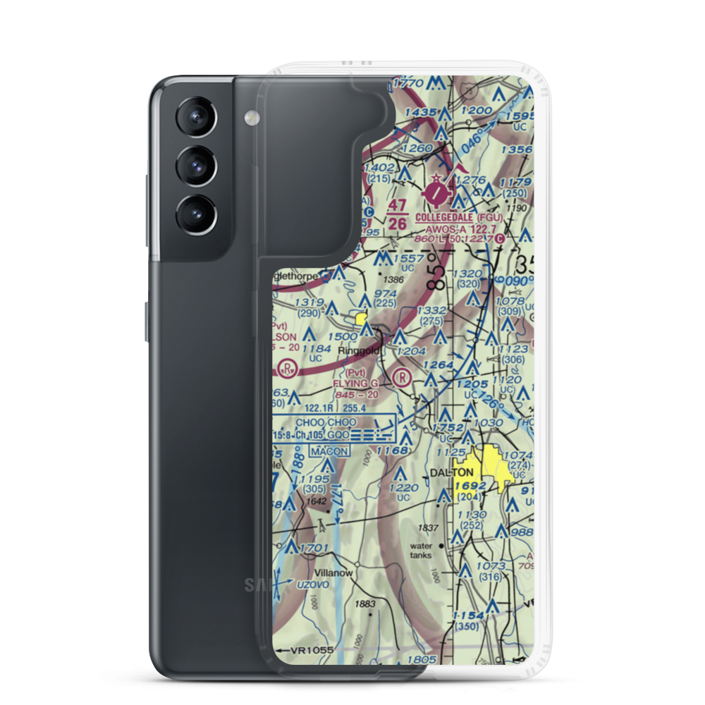 Flying G Ranch Airport (86GA) VFR Sectional Samsung Case Samsung Galaxy S21 model shown
