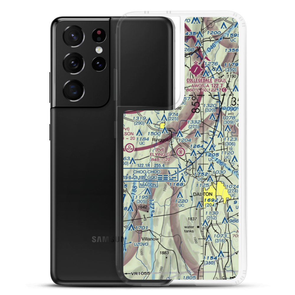 Flying G Ranch Airport (86GA) VFR Sectional Samsung Case Samsung Galaxy S21 Ultra model shown