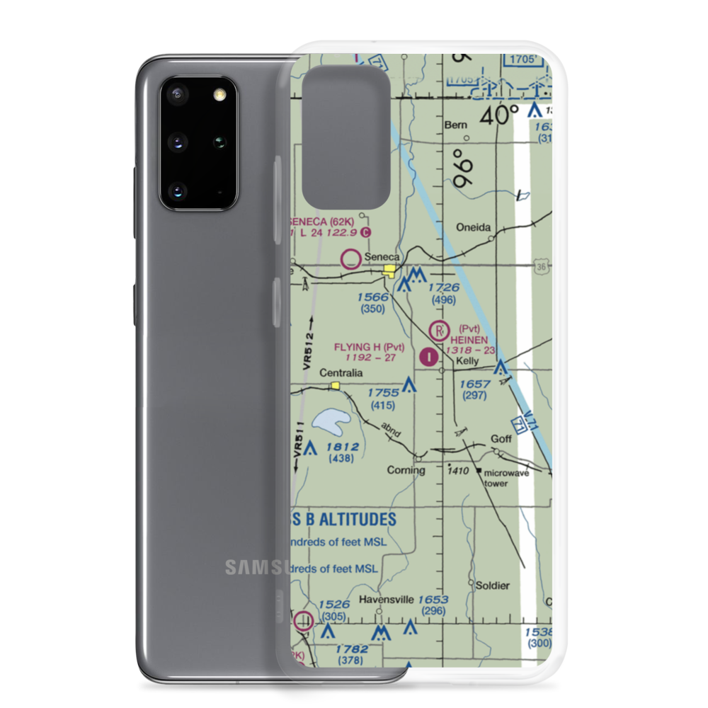 Flying H Airport (2KS6) VFR Sectional Samsung Case Samsung Galaxy S20 Plus model shown