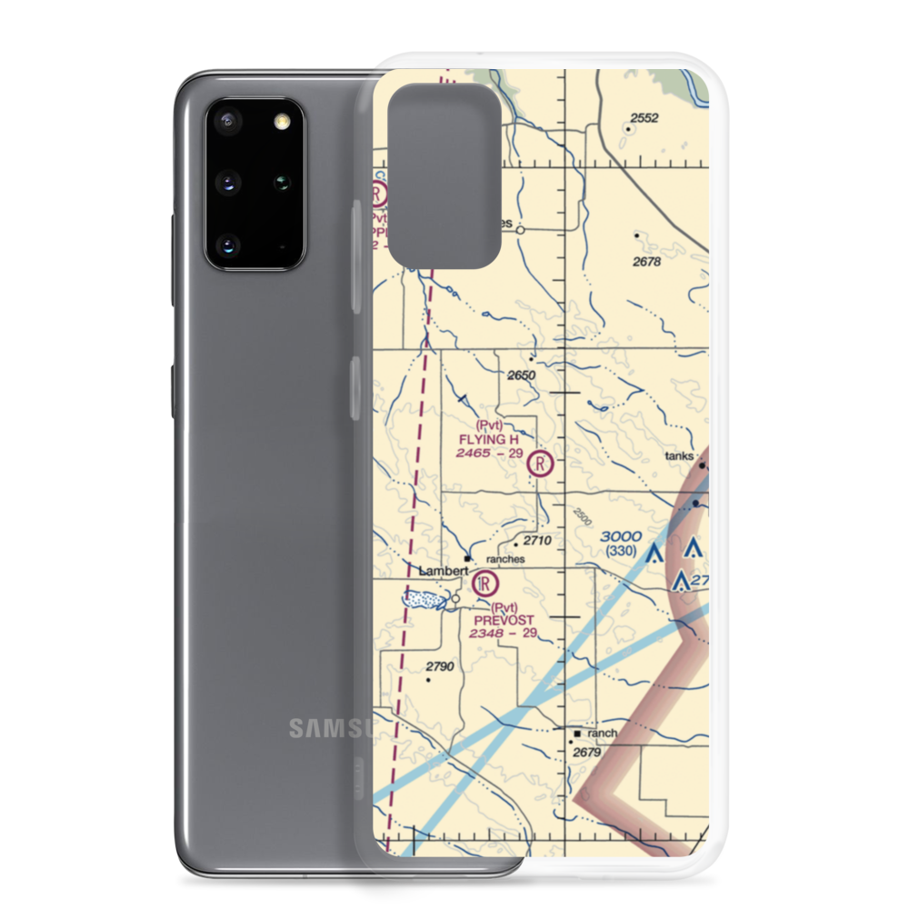 Flying H Airport (69MT) VFR Sectional Samsung Case Samsung Galaxy S20 Plus model shown