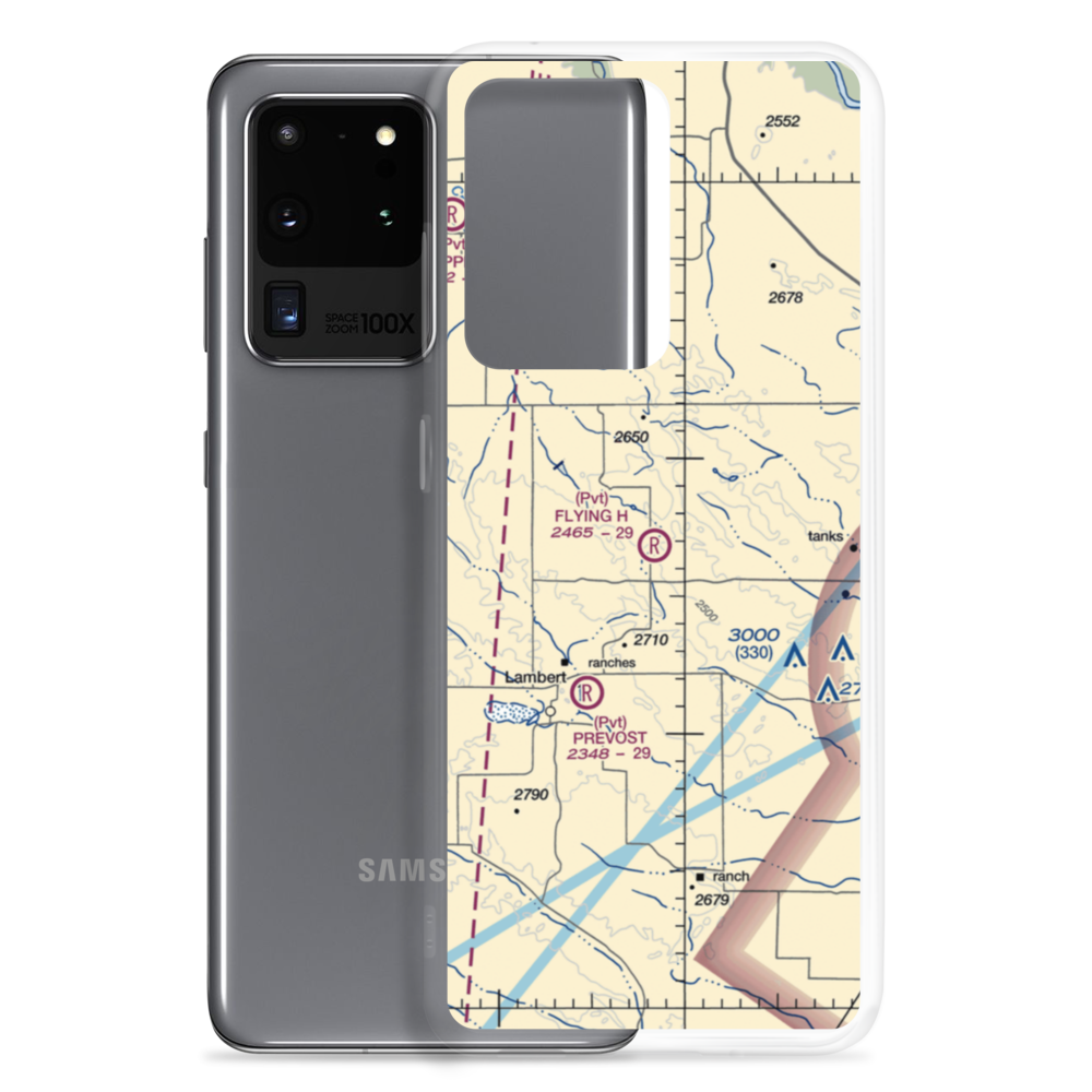 Flying H Airport (69MT) VFR Sectional Samsung Case Samsung Galaxy S20 Ultra model shown