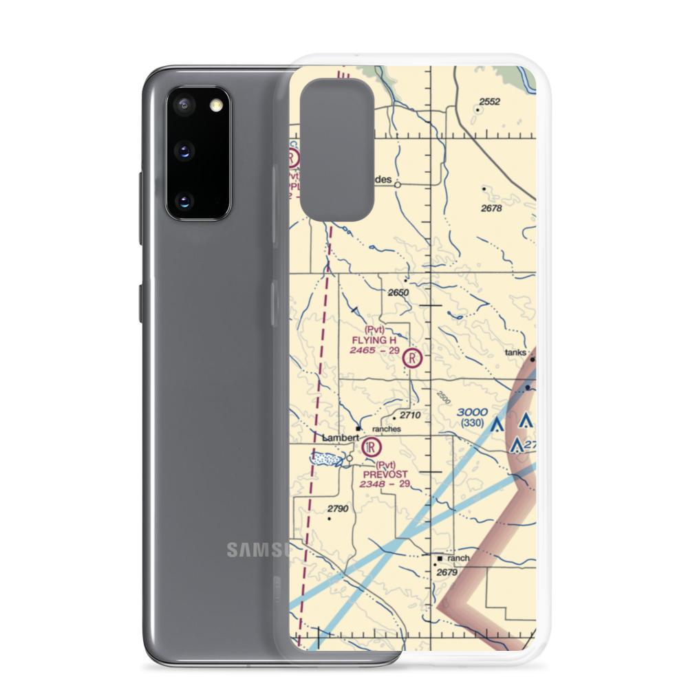 Flying H Airport (69MT) VFR Sectional Samsung Case Samsung Galaxy S20 model shown