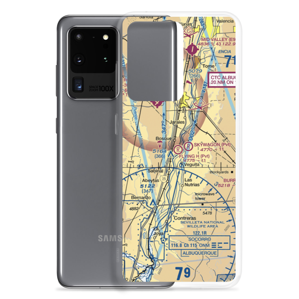 Flying H Airport (NM18) VFR Sectional Samsung Case Samsung Galaxy S20 Ultra model shown