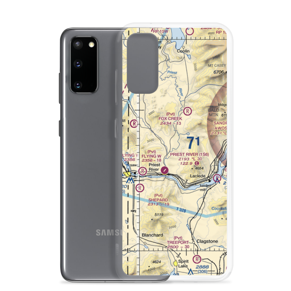 Flying H Ranch Airport (96ID) VFR Sectional Samsung Case Samsung Galaxy S20 model shown