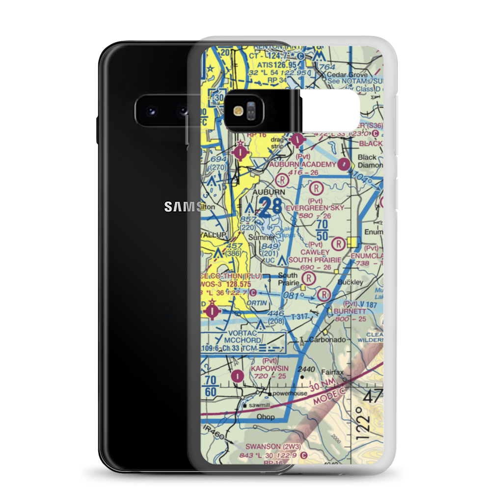 Flying H Ranch Airport (WN42) VFR Sectional Samsung Case Samsung Galaxy S10 model shown