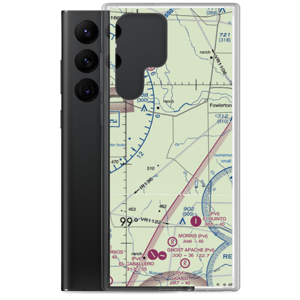 Flying Hare Airport (US-0139) VFR Sectional Samsung Case Samsung Galaxy S22 Ultra model shown