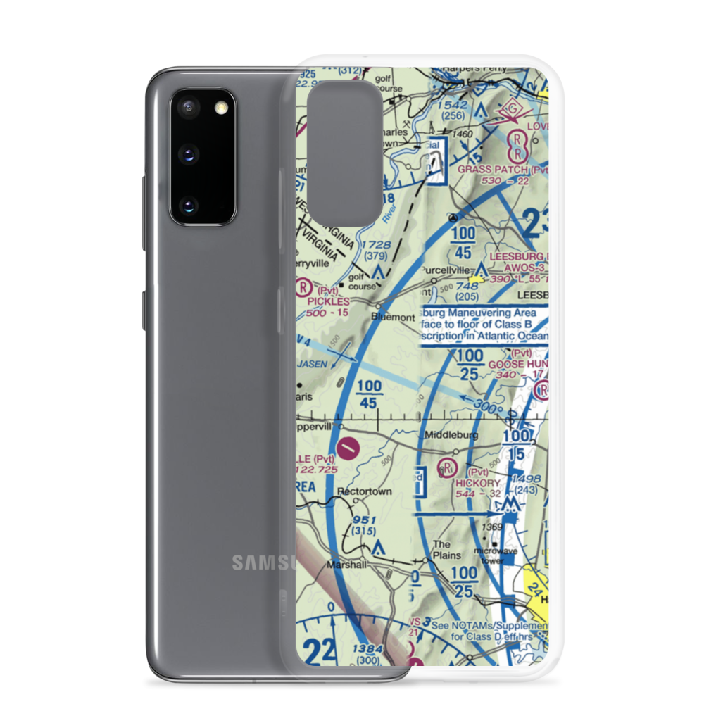 Flying Horse Farm Balloonport (VA60) VFR Sectional Samsung Case Samsung Galaxy S20 model shown