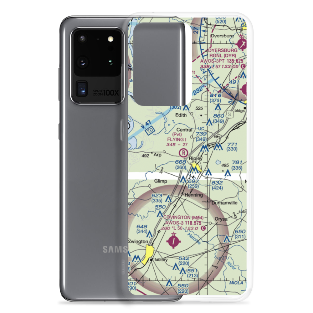 Flying I Ranch Airport (TN36) VFR Sectional Samsung Case Samsung Galaxy S20 Ultra model shown
