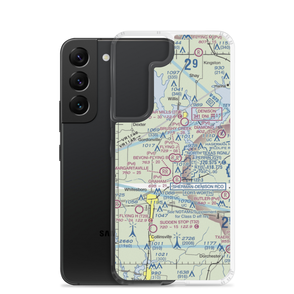 Flying J Airport (15TX) VFR Sectional Samsung Case Samsung Galaxy S22 model shown