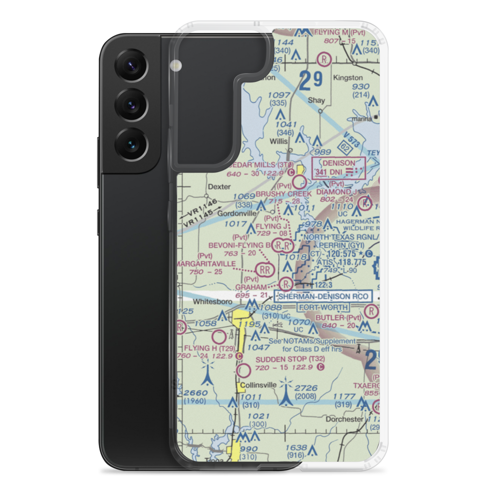 Flying J Airport (15TX) VFR Sectional Samsung Case Samsung Galaxy S22 Plus model shown
