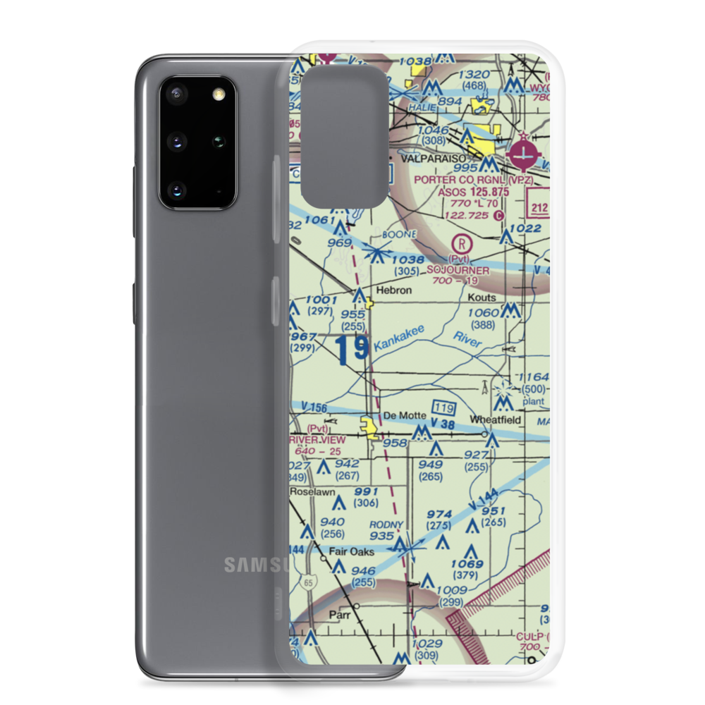 Flying J Airport (IN61) VFR Sectional Samsung Case Samsung Galaxy S20 Plus model shown