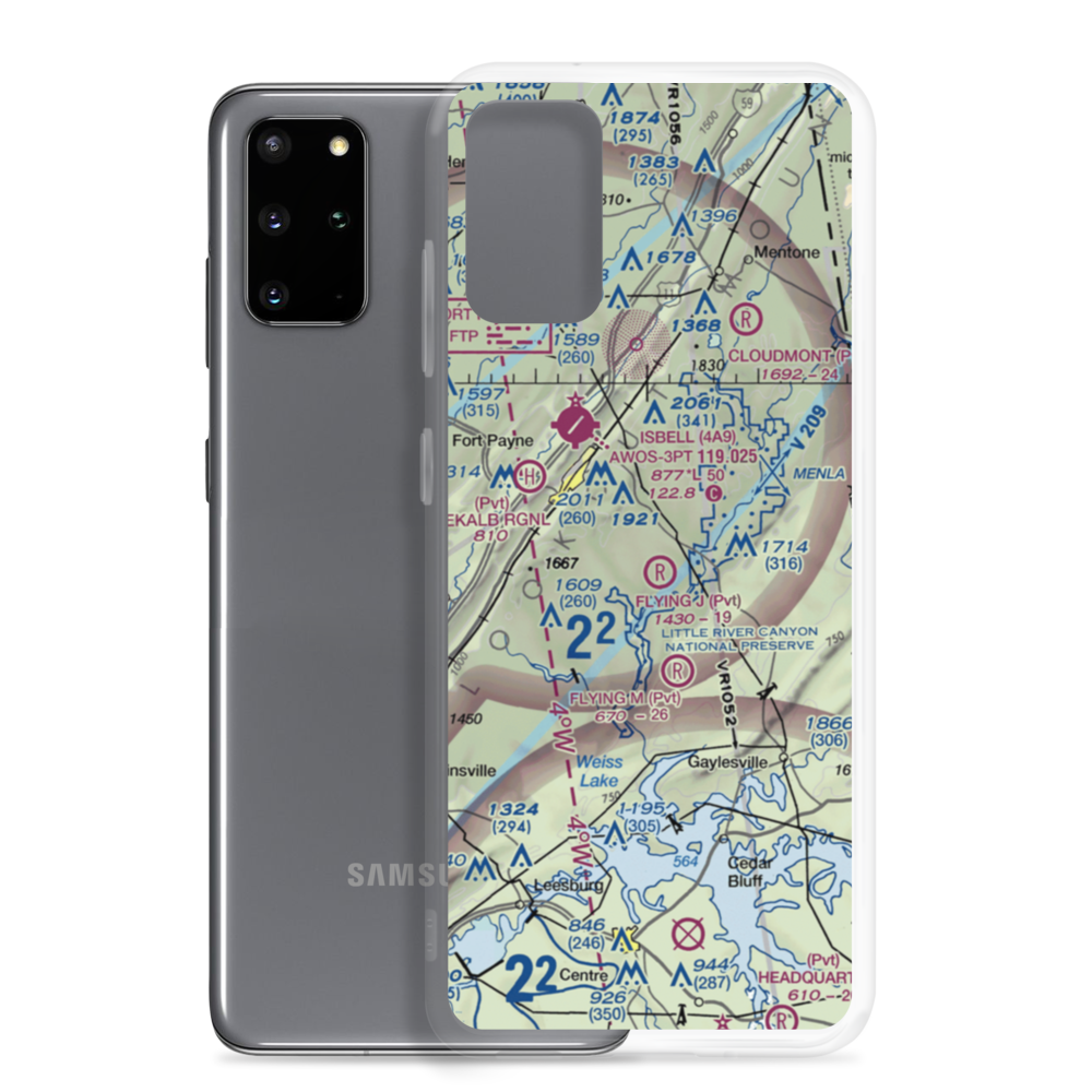 Flying J Ranch Airport (2AL5) VFR Sectional Samsung Case Samsung Galaxy S20 Plus model shown