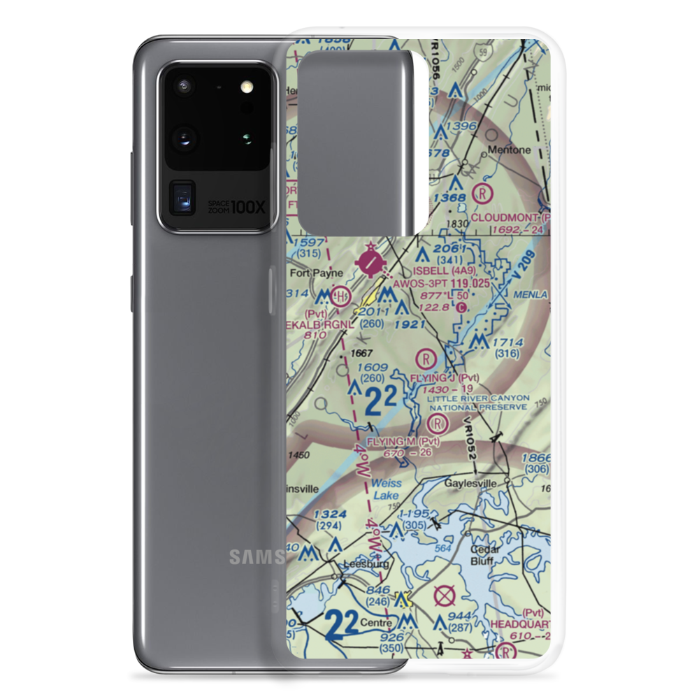 Flying J Ranch Airport (2AL5) VFR Sectional Samsung Case Samsung Galaxy S20 Ultra model shown