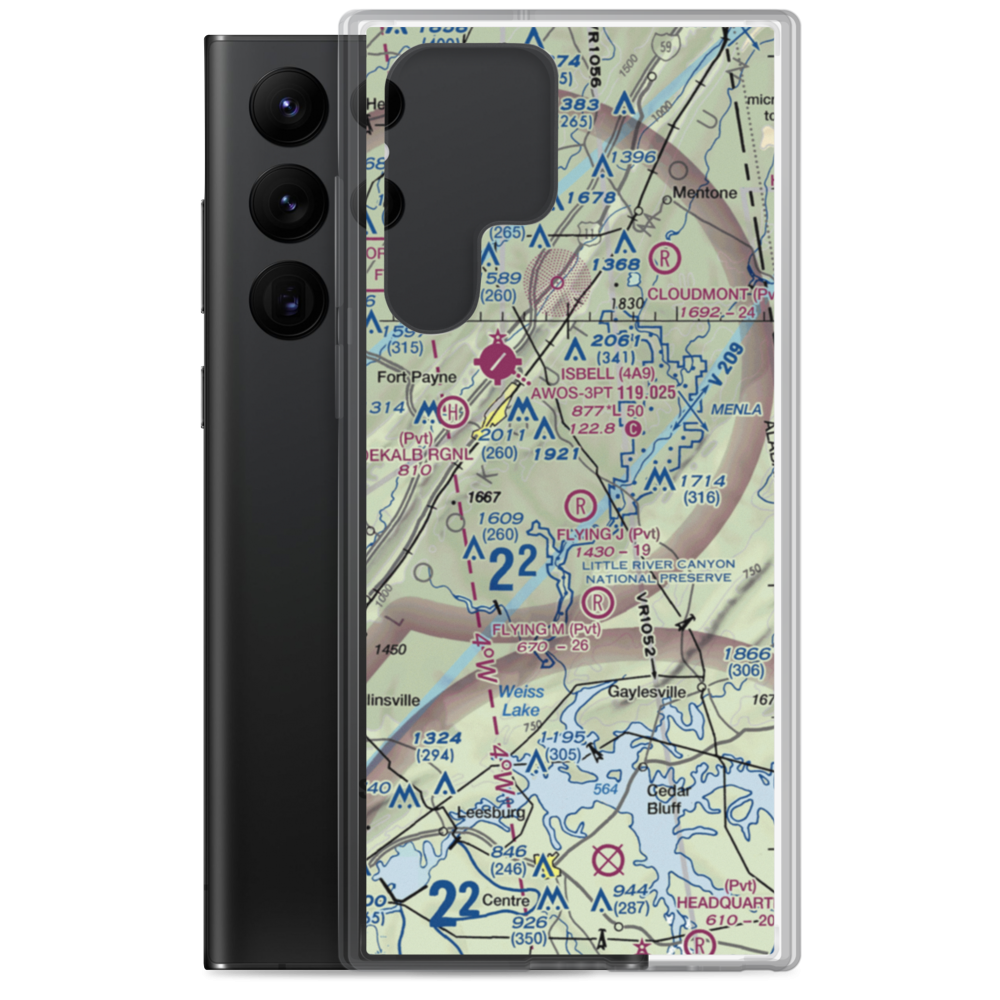 Flying J Ranch Airport (2AL5) VFR Sectional Samsung Case Samsung Galaxy S22 Ultra model shown