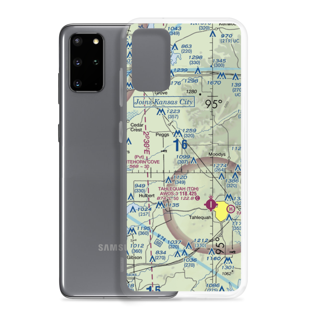 Flying J Ranch Airport (67OK) VFR Sectional Samsung Case Samsung Galaxy S20 Plus model shown
