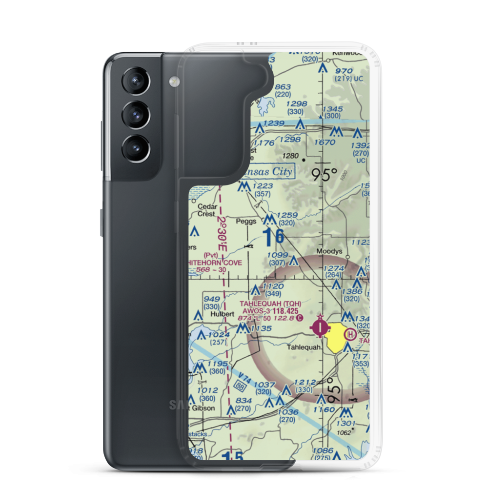Flying J Ranch Airport (67OK) VFR Sectional Samsung Case Samsung Galaxy S21 model shown