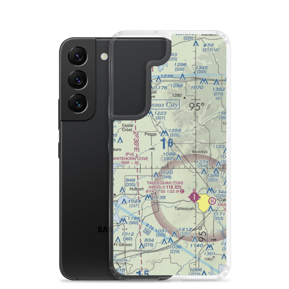 Flying J Ranch Airport (67OK) VFR Sectional Samsung Case Samsung Galaxy S22 model shown