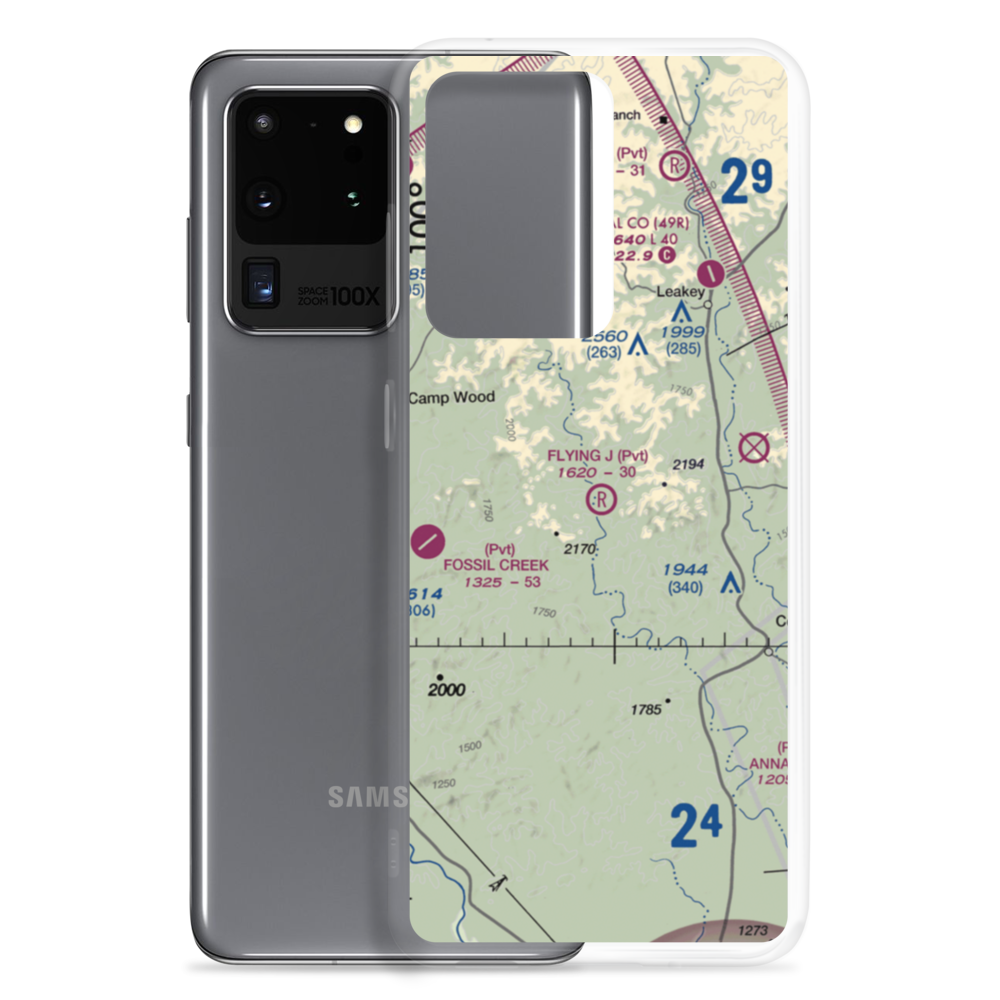 Flying J Ranch Airport (7TE4) VFR Sectional Samsung Case Samsung Galaxy S20 Ultra model shown