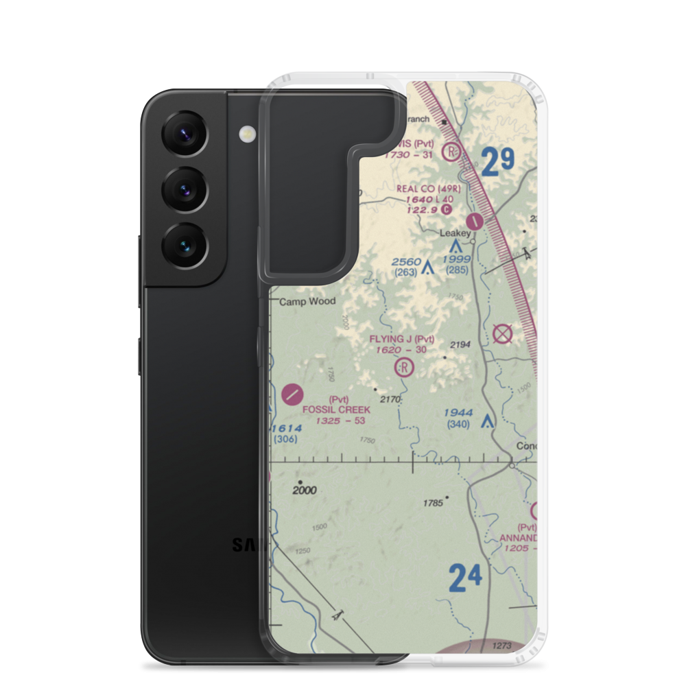 Flying J Ranch Airport (7TE4) VFR Sectional Samsung Case Samsung Galaxy S22 model shown