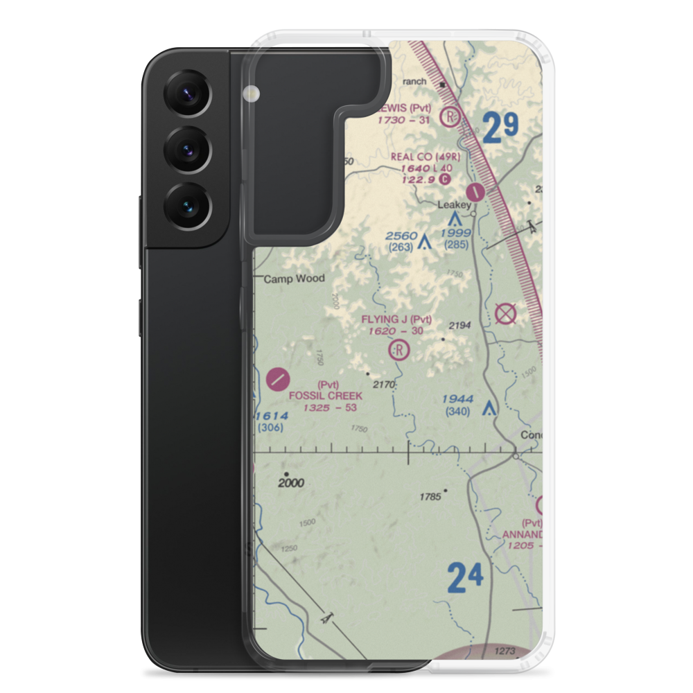 Flying J Ranch Airport (7TE4) VFR Sectional Samsung Case Samsung Galaxy S22 Plus model shown