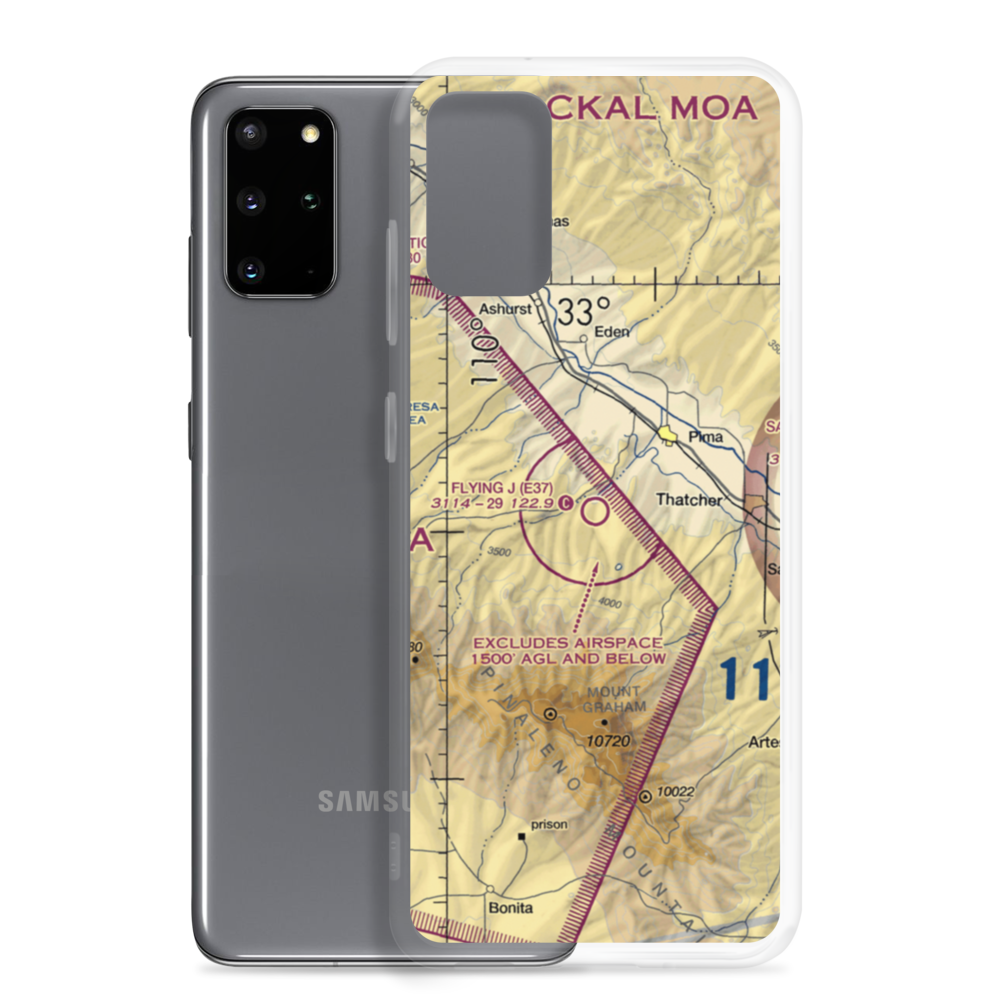 Flying J Ranch Airport (E37) VFR Sectional Samsung Case Samsung Galaxy S20 Plus model shown