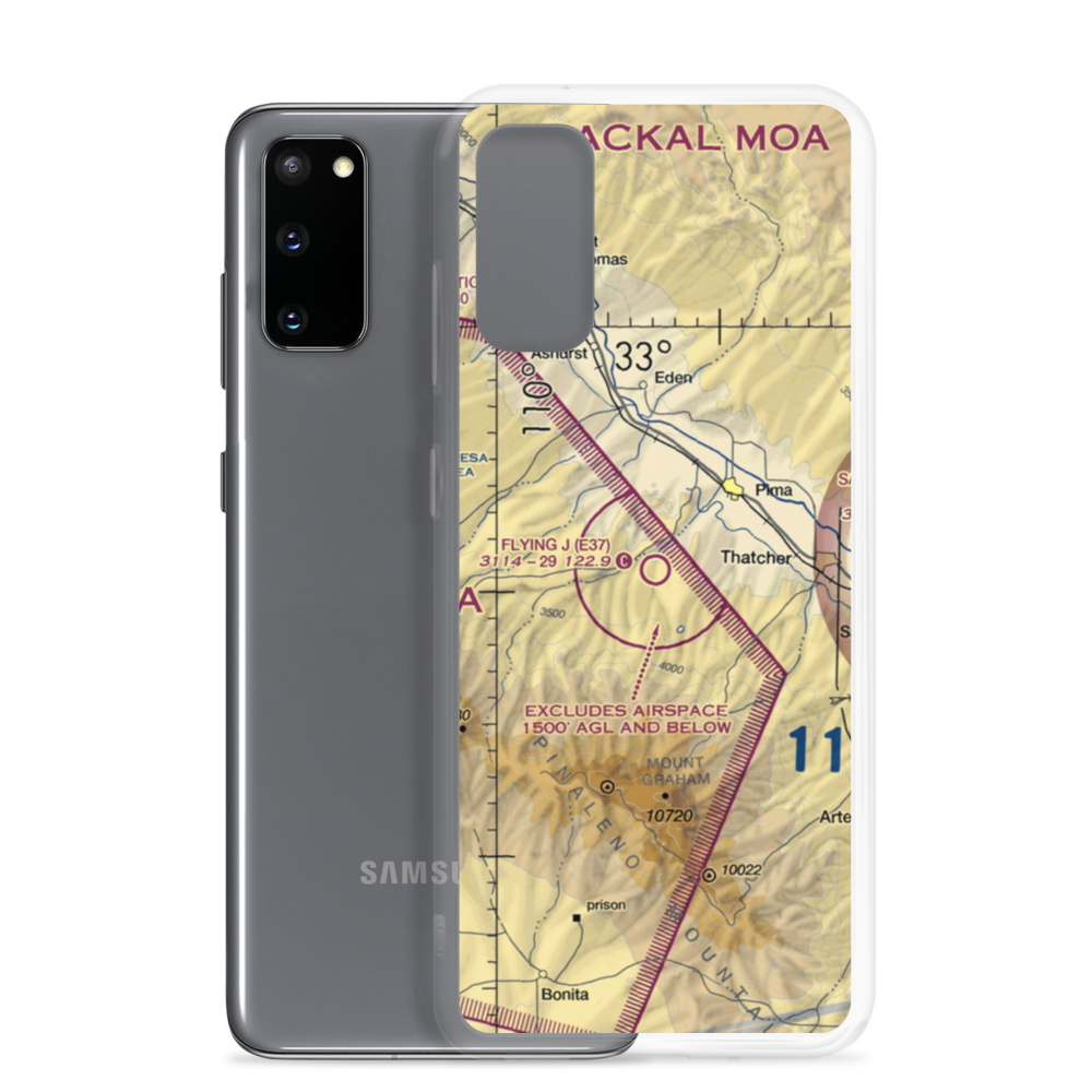 Flying J Ranch Airport (E37) VFR Sectional Samsung Case Samsung Galaxy S20 model shown
