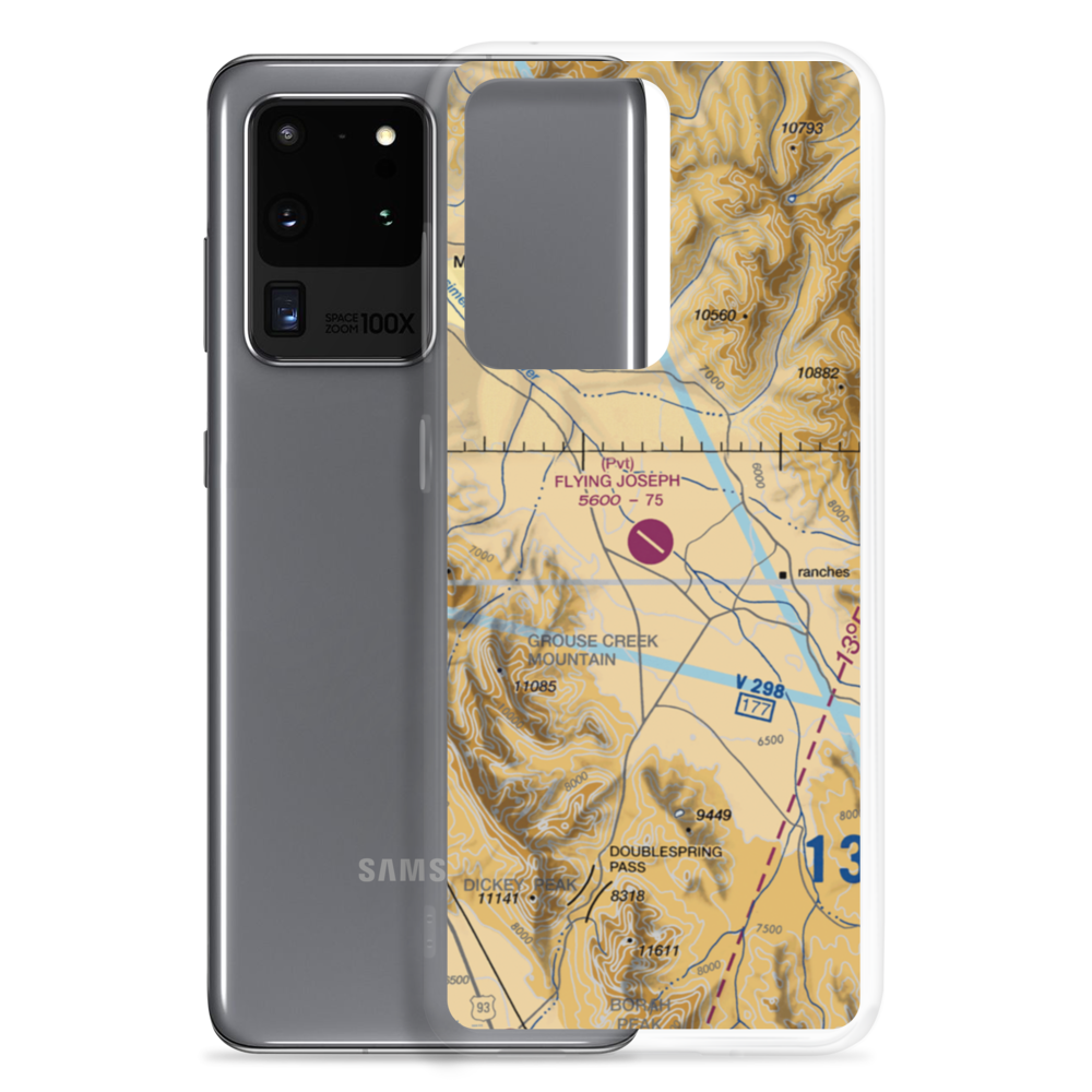 Flying Joseph Ranch Airport (0ID2) VFR Sectional Samsung Case Samsung Galaxy S20 Ultra model shown