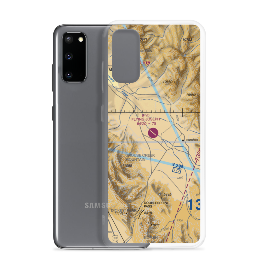 Flying Joseph Ranch Airport (0ID2) VFR Sectional Samsung Case Samsung Galaxy S20 model shown