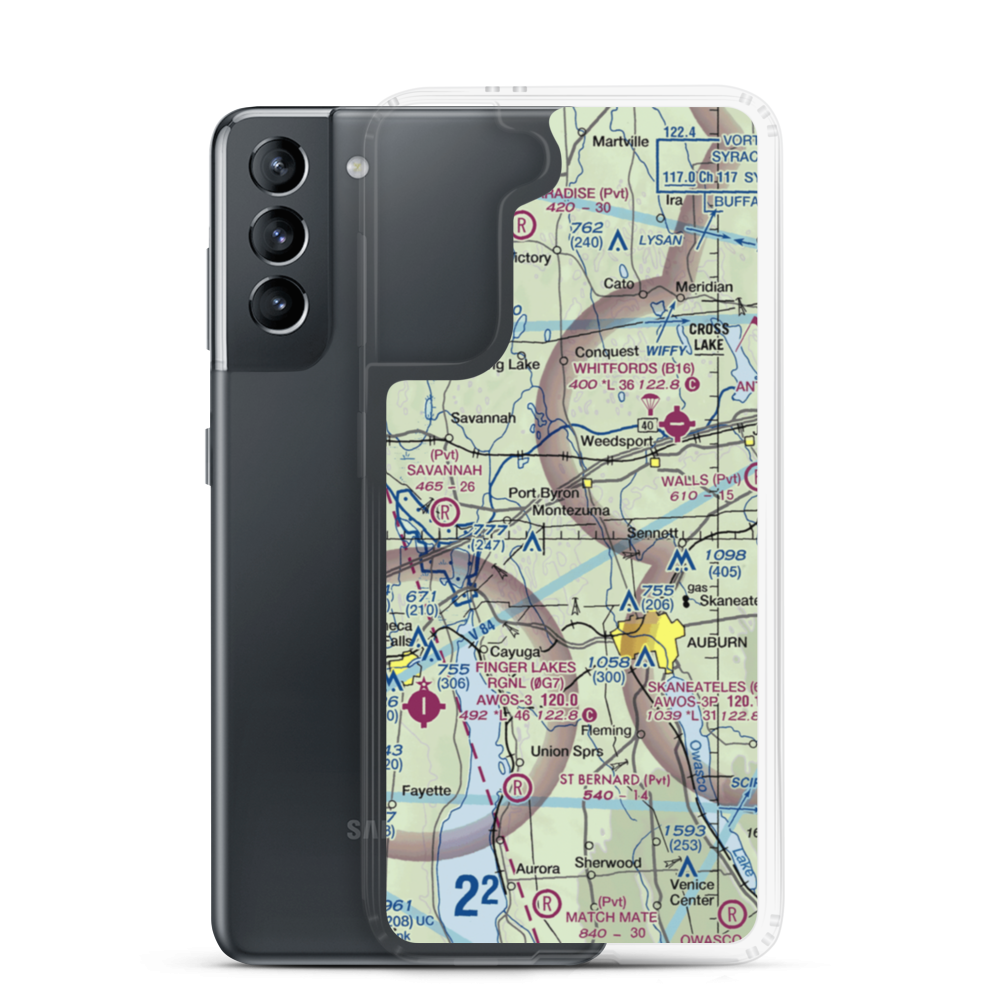 Flying K Airport (6NK8) VFR Sectional Samsung Case Samsung Galaxy S21 model shown