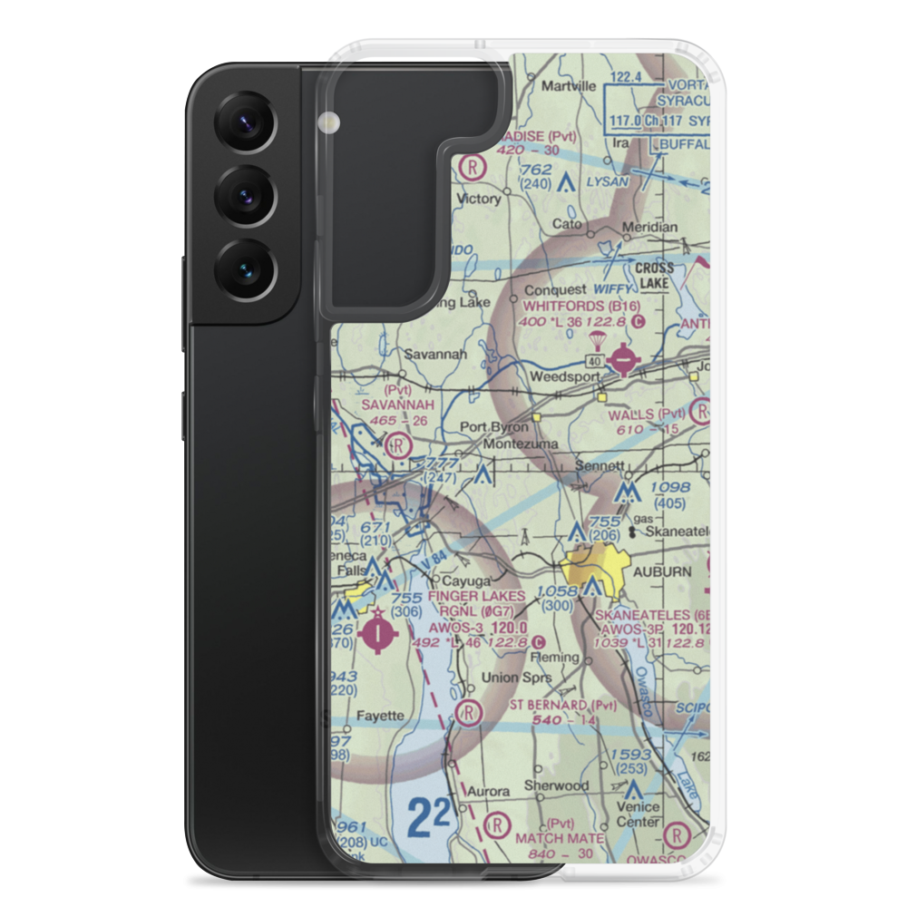 Flying K Airport (6NK8) VFR Sectional Samsung Case Samsung Galaxy S22 Plus model shown