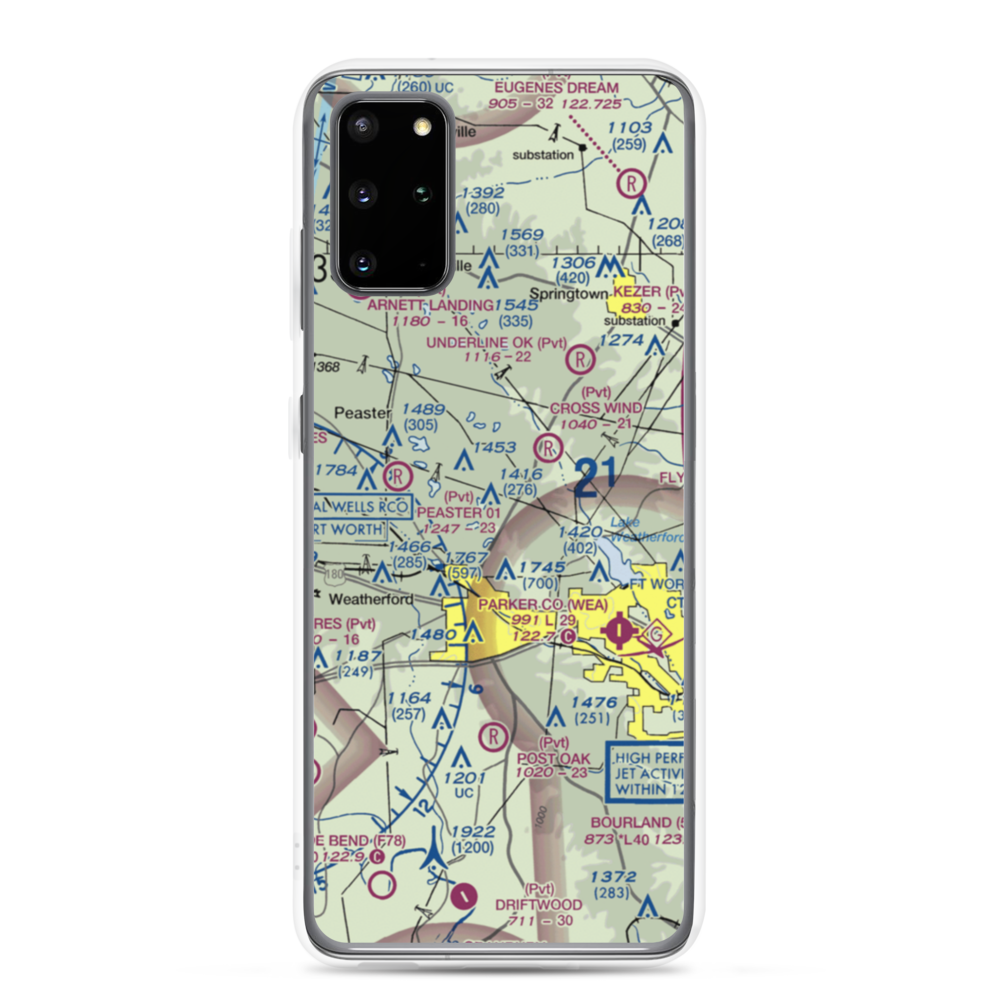 Flying K Airport (6TA7) VFR Sectional Samsung Case Samsung Galaxy S20 Plus model shown