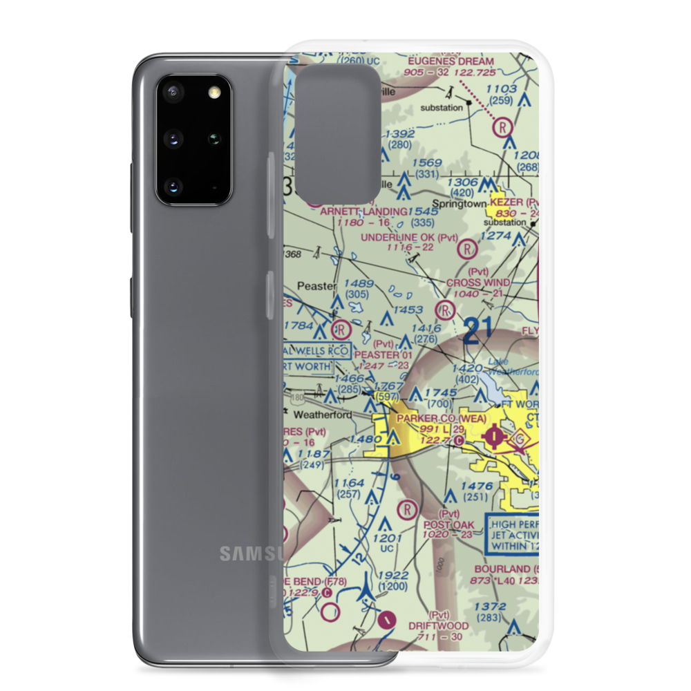 Flying K Airport (6TA7) VFR Sectional Samsung Case Samsung Galaxy S20 Plus model shown