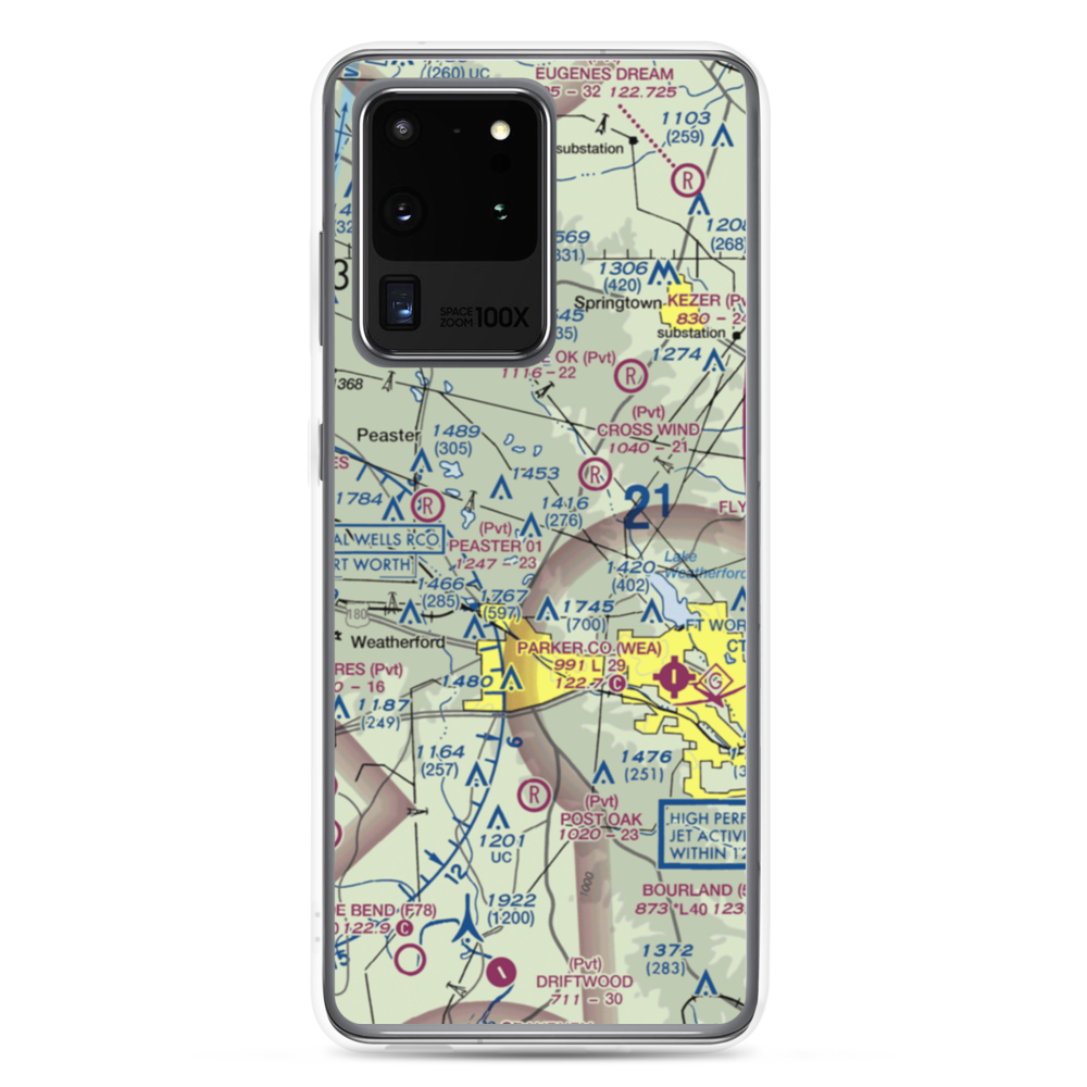 Flying K Airport (6TA7) VFR Sectional Samsung Case Samsung Galaxy S20 Ultra model shown