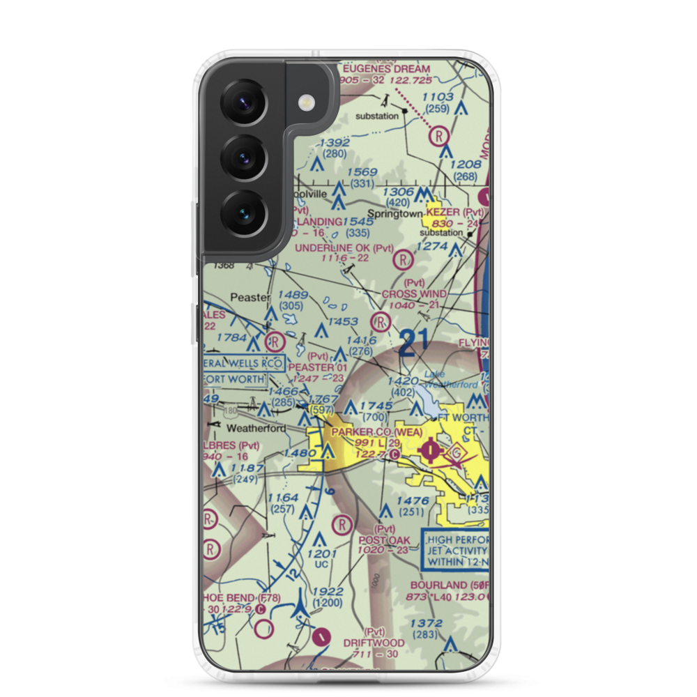 Flying K Airport (6TA7) VFR Sectional Samsung Case Samsung Galaxy S22 Plus model shown