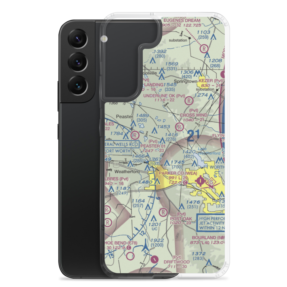 Flying K Airport (6TA7) VFR Sectional Samsung Case Samsung Galaxy S22 Plus model shown